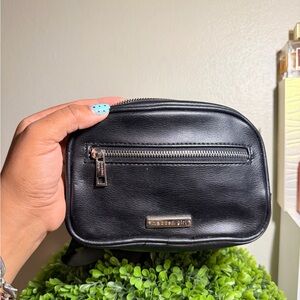 American Girl Black Crossbody Bag with Silver Details